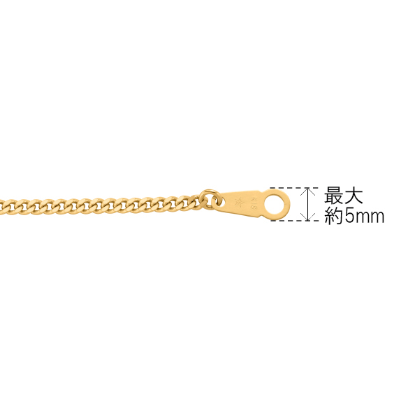 K18イエローゴールド キヘイネックレス （2面カット） 8g/50cm | 高品質 金・プラチナ