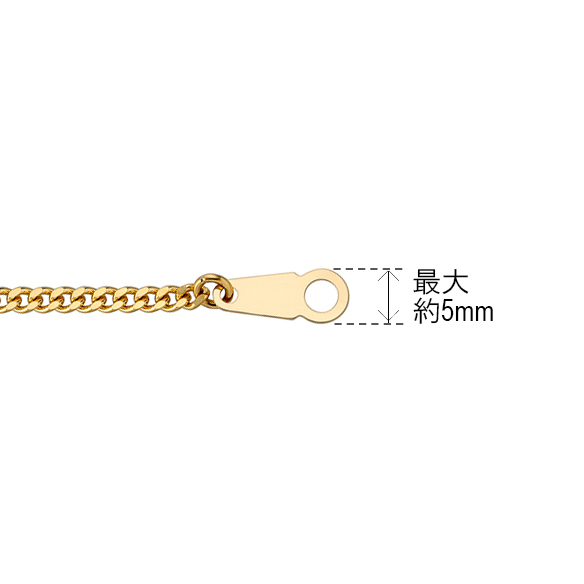 K18イエローゴールド キヘイネックレス （2面カット） 9g/60cm