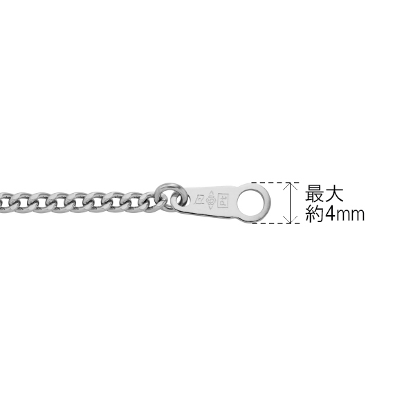 プラチナ キヘイネックレス （2面カット） 6g/50cm