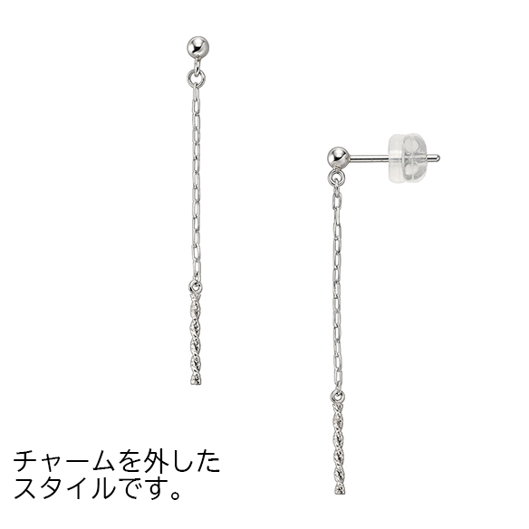 ◇純プラチナ ピアス（2way）