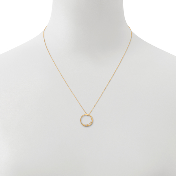 K18イエローゴールド ダイヤモンド ペンダント