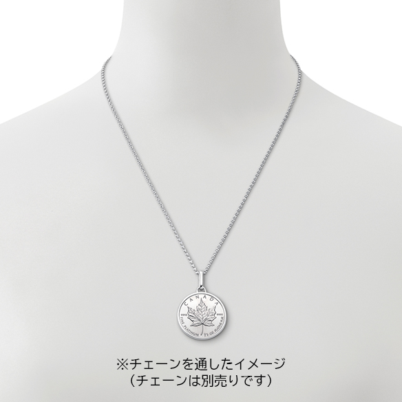 プラチナメイプルリーフコイン 1/2オンス ペンダントトップ