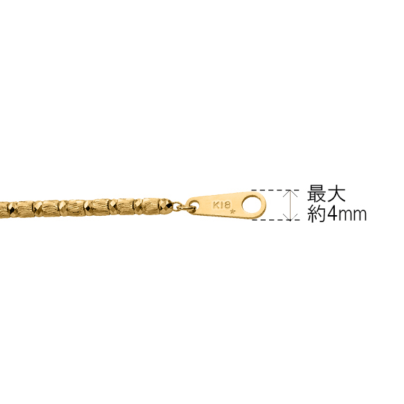 【GINZA TANAKA】K18イエローゴールド ネックレス 42cm【ゴールド】