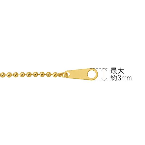 K18イエローゴールド ネックレス 40cm（セミオーダー商品）※6月6日まで特別価格で承ります