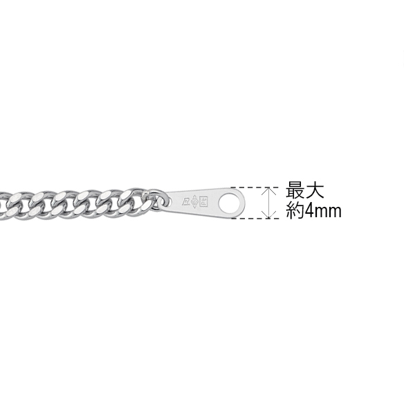 プラチナ キヘイネックレス （2面カット） 25g/50cm | 高品質 金・プラチナ