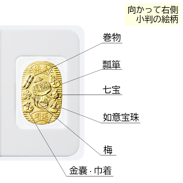 純金 小判カード 招福小槌 3g