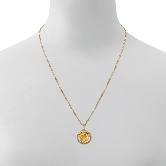 【数量限定 150個】ウィーン金貨ハーモニー1/25オンス ダイヤモンド ペンダント