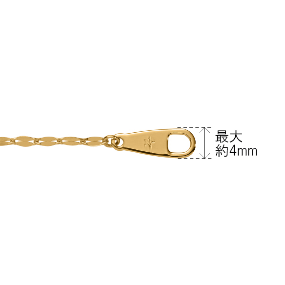 K18イエローゴールド ネックレス 49cm（セミオーダー商品）