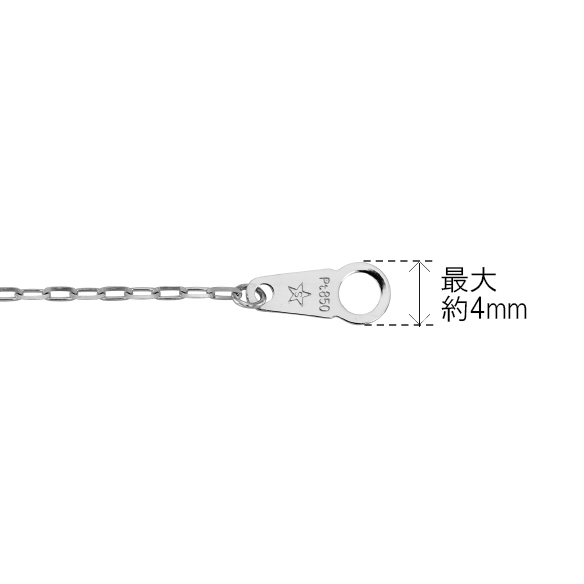 プラチナ ネックレス 55cm（セミオーダー商品）