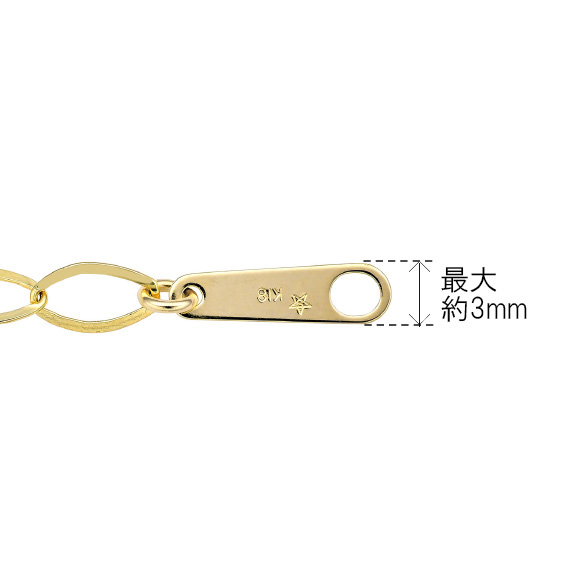 K18イエローゴールド ネックレス 60cm（セミオーダー商品）