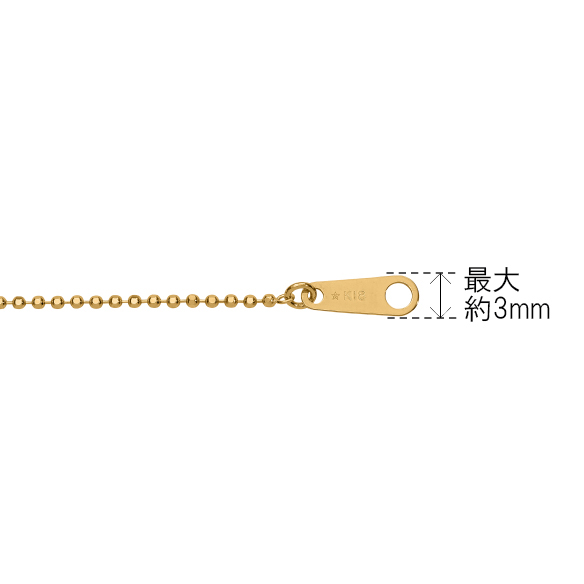 K18イエローゴールド ネックレス 45cm