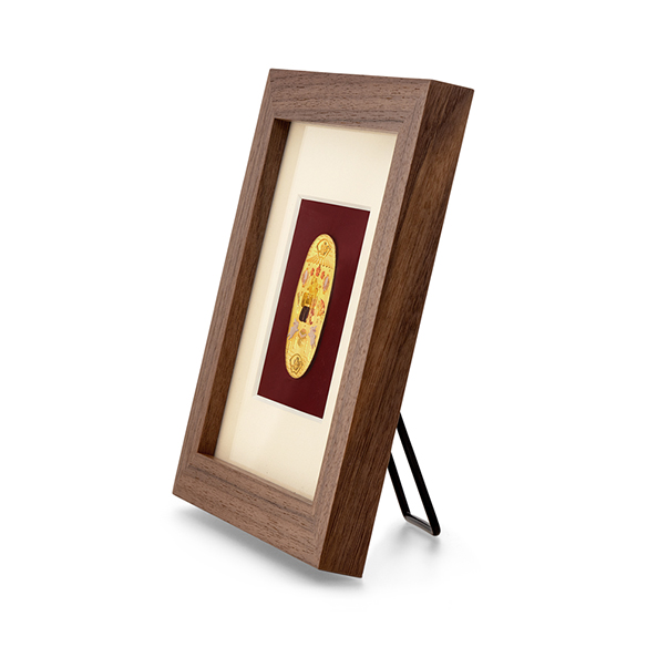 純金彩色小判額 「桃の節句」