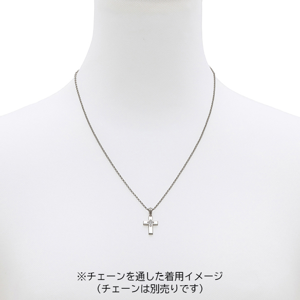 プラチナ ダイヤモンド ペンダントトップ(リバーシブル)