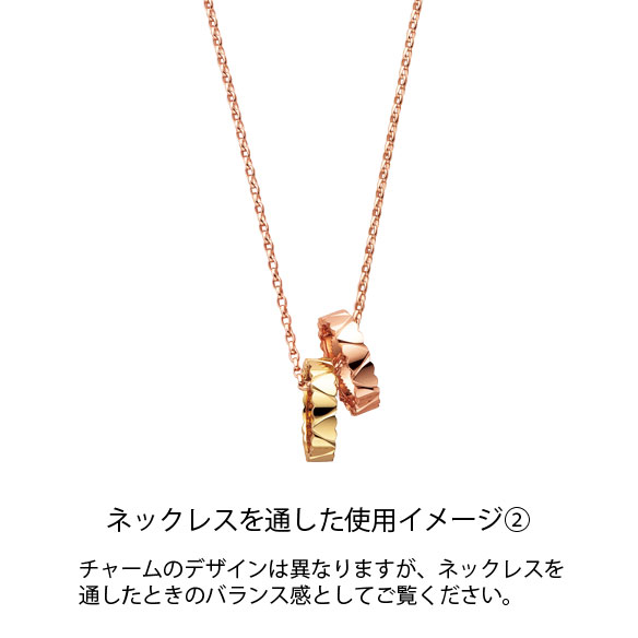 ☆ K18 ピンクゴールド ☆ ペンダントトップ リング ネックレス ホット製品