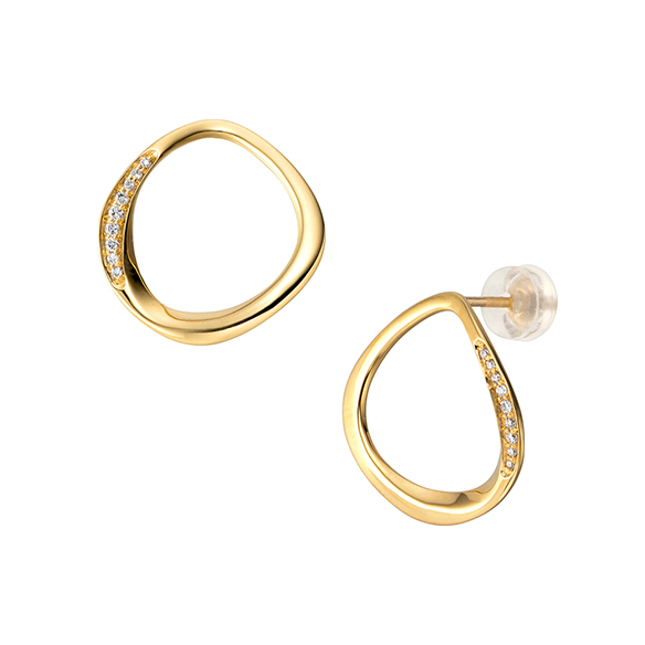 【10％OFF】 K18イエローゴールド ダイヤモンド ピアス | 高品質 金・プラチナ アクセサリー