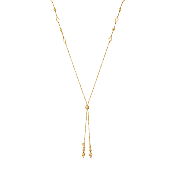 K18イエローゴールド ロングネックレス 70cm