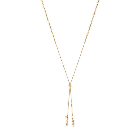 K18イエローゴールド ロングネックレス 70cm