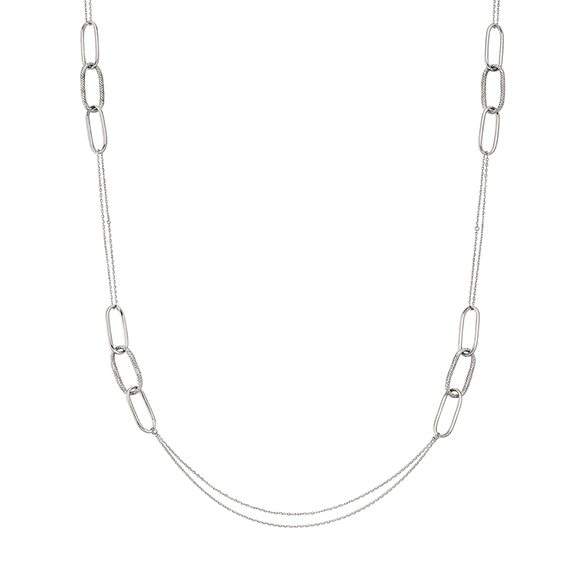 プラチナ ロングネックレス 70cm