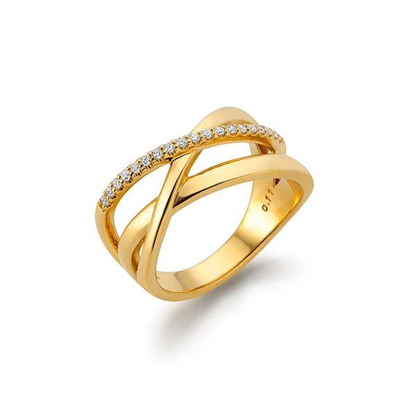 純金 ダイヤモンド リング