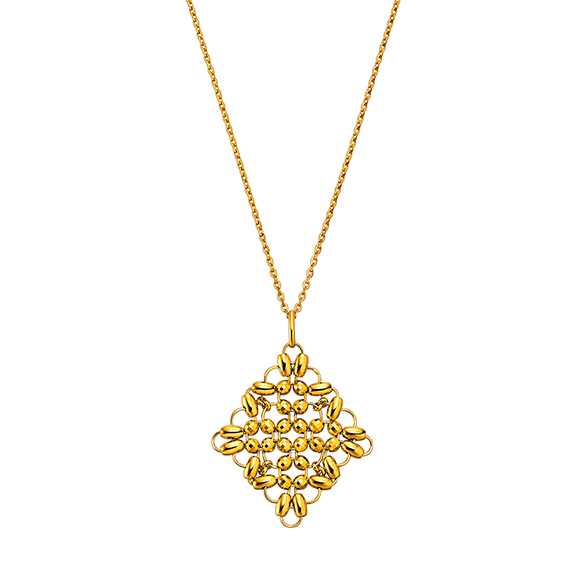 〔ファセット ミラクル〕純金 ペンダント