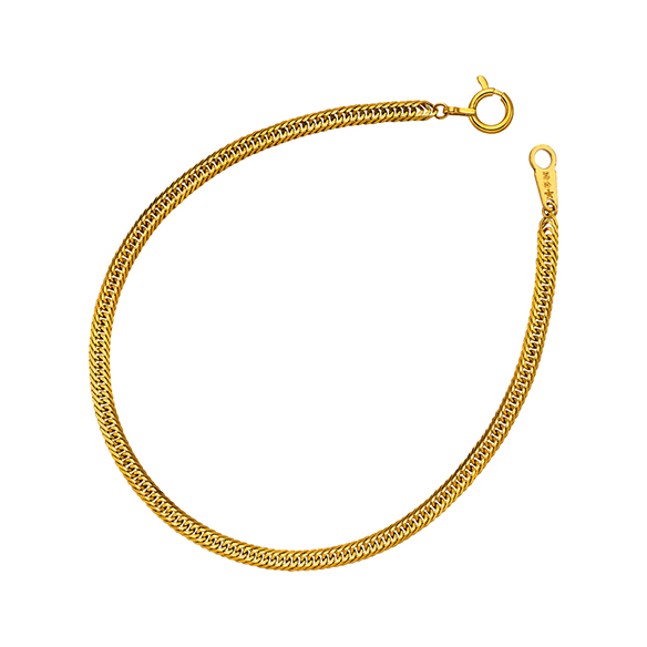 純金 キヘイブレスレット （12面カットトリプル） 2.8g/18cm