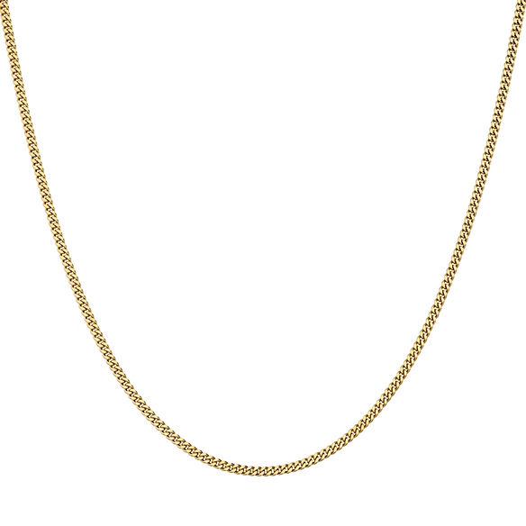 K18イエローゴールド キヘイネックレス （2面カット） 16g/50cm