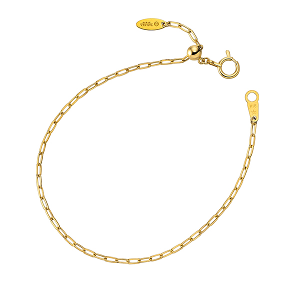 K18イエローゴールド ブレスレット 1.4g/18cm