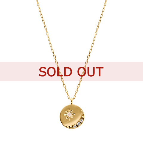 【SOLD OUT】■K18イエローゴールド 誕生石ペンダント ムーンストーン