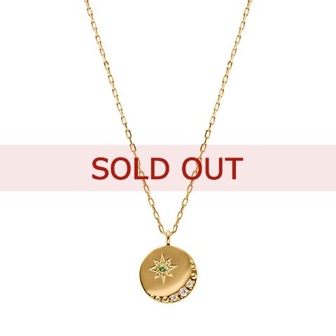 【SOLD OUT】■K18イエローゴールド 誕生石ペンダント ペリドット