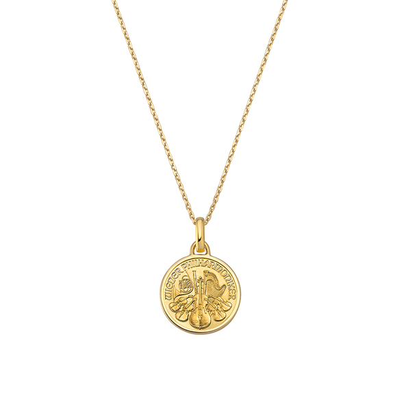 ウィーン金貨ハーモニー 1/25オンス ペンダント