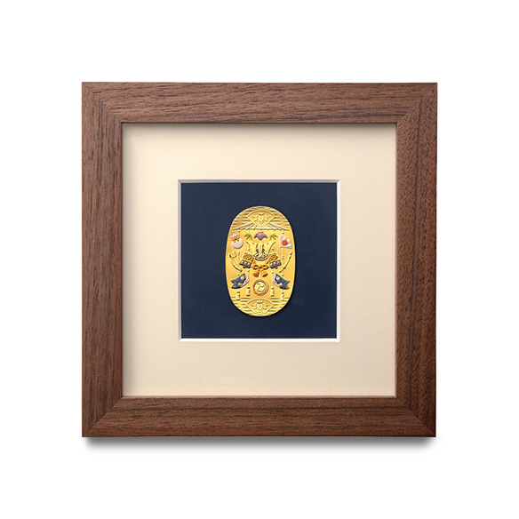 純金彩色小判額 「端午の節句」