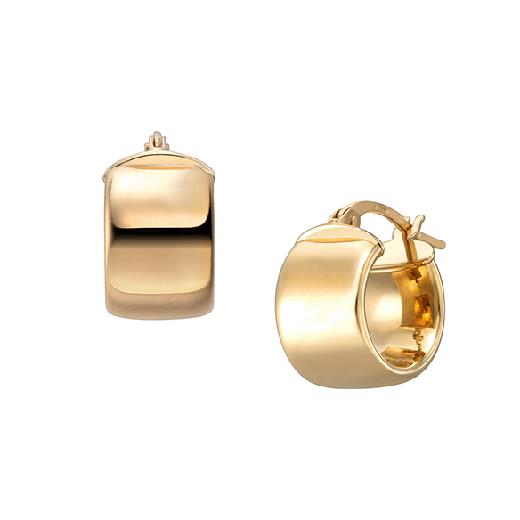 〔イタリア製〕K18イエローゴールド ピアス