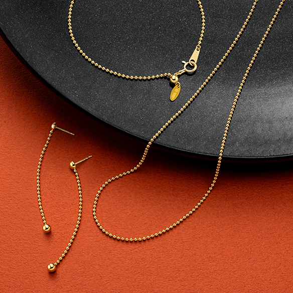 K18ゴールド ピアスセット オンラインショップ限定 25セット】K18イエローゴールド ネックレス