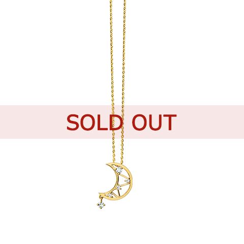 【SOLD OUT】■《1点限り》【店舗在庫からの特別追加】K18イエローゴールド 誕生石ペンダント （6月の誕生石：ブルームーンストーン）