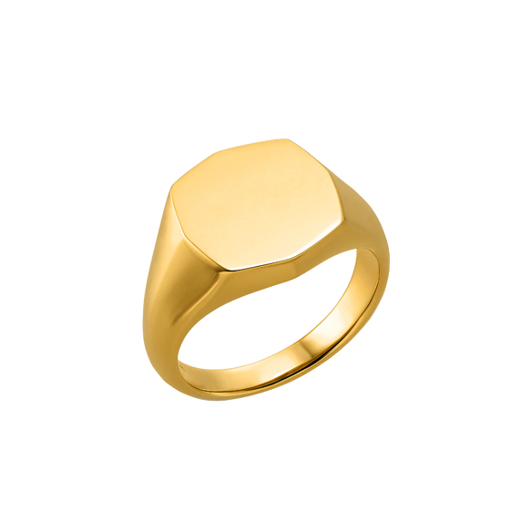 純金 シグネットリング 八角型 | 高品質 金・プラチナ