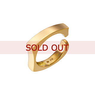 【SOLD OUT】■〔ジーティー フィロソフィー〕K18イエローゴールド リング（12号）〔11・13号は有料サイズ合わせが可能〕