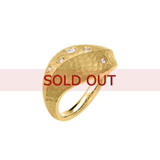 【SOLD OUT】■K18イエローゴールド ダイヤモンド リング（12号）〔10・11・13・14号は有料サイズ合わせが可能〕