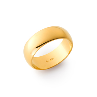 純金 平甲丸リング （幅約7mm）