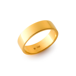 純金 平打リング （幅約5mm）