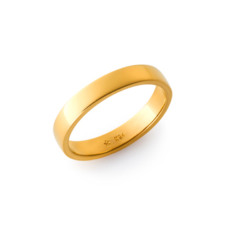 純金 平打 リング （幅約3mm）