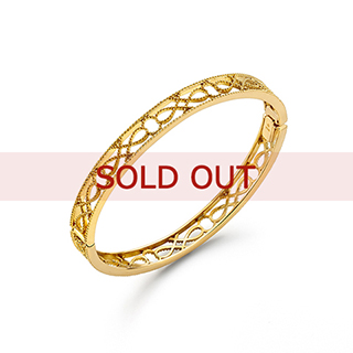 【SOLD OUT】■《1点限り》K18イエローゴールド バングル