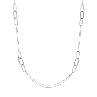 プラチナ ロングネックレス 70cm