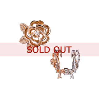 【SOLD OUT】■プラチナ/K18ピンクゴールド ピアリング（リバーシブル）