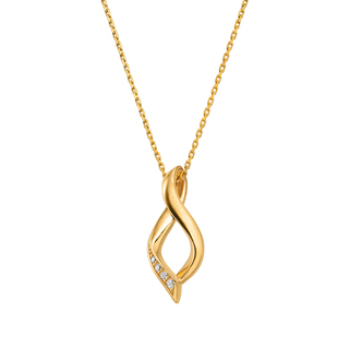 純金 ダイヤモンド ペンダント