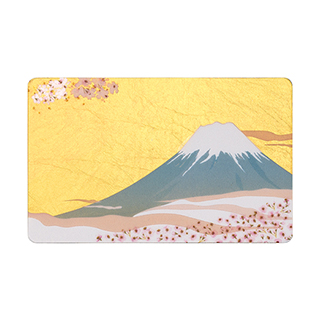 金箔手鏡 富士山