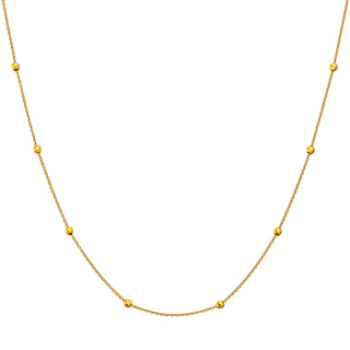 〔ファセット ミラクル〕純金 ネックレス 45cm