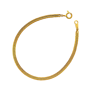 純金 キヘイブレスレット （12面カットトリプル） 2.8g/18cm