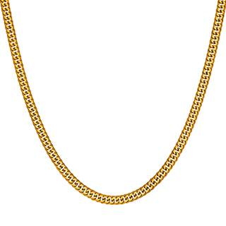 純金 キヘイネックレス （6面カットダブル） 50g/50cm