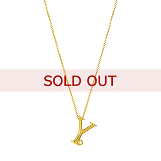 【SOLD OUT】■K18イエローゴールド  ダイヤモンド イニシャルペンダント Y