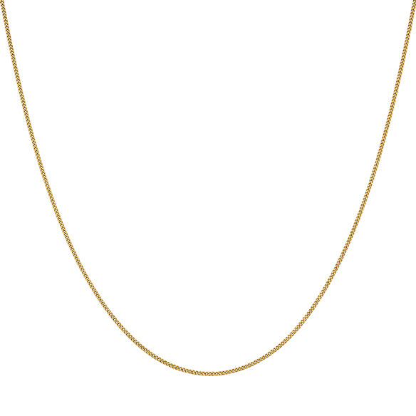 K18イエローゴールド キヘイネックレス （2面カット） 3g/45cm